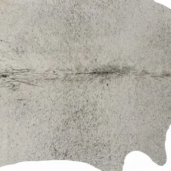 6' X 7' Gray Cowhide Hand Tufted Area Rug
