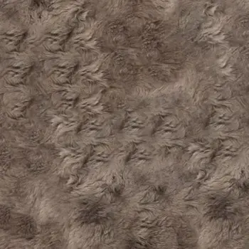 4' X 6' Taupe Genuine Sheepskin Animal Print Shag Area Rug
