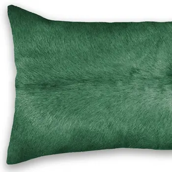 12" X 20" X 5" Verde Cowhide  Pillow