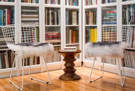 17" X 17" Gray Genuine Sheepskin Chair Pad