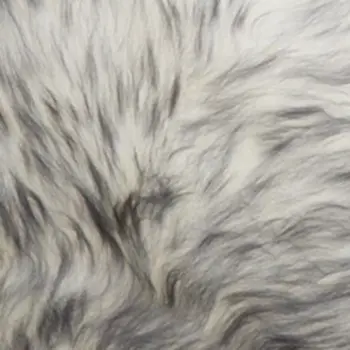 17" X 17" Gray Genuine Sheepskin Chair Pad