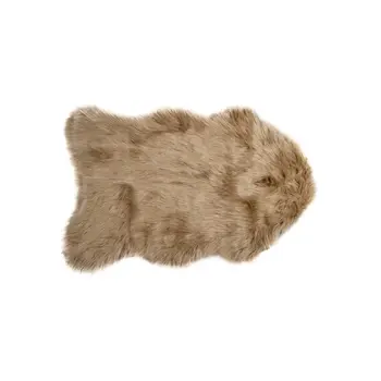 2' X 3' Tan Shag Area Rug