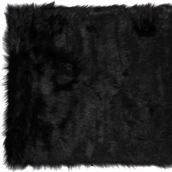 3' X 5' Black Shag Area Rug