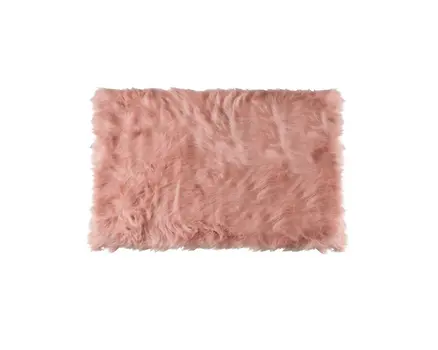 2' X 3' Dusty Rose Shag Area Rug