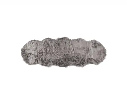 6' Gray Shag Area Rug
