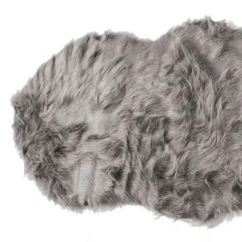 6' Gray Shag Area Rug