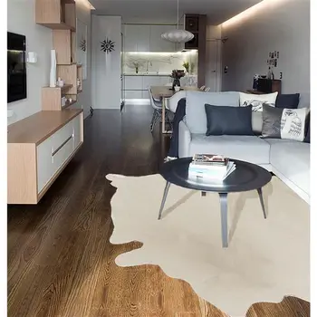 5' X 7' Natural Cowhide Area Rug