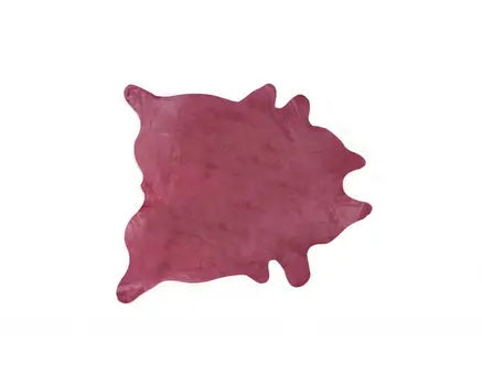 5' X 7' Fuchsia Cowhide Area Rug