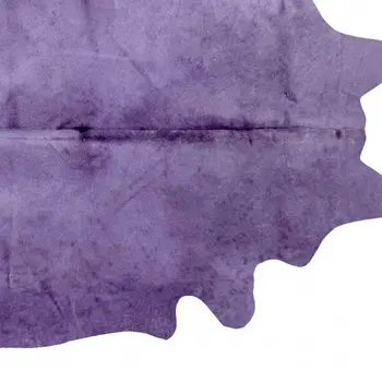 5' X 7' Purple Cowhide Hand Tufted Area Rug