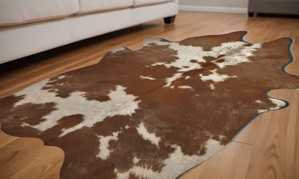 5' X 7' Brown And White Cowhide Area Rug