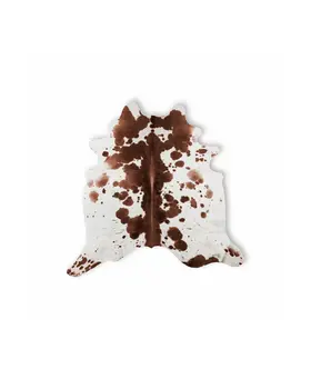 5' X 7' Brown And White Cowhide Area Rug