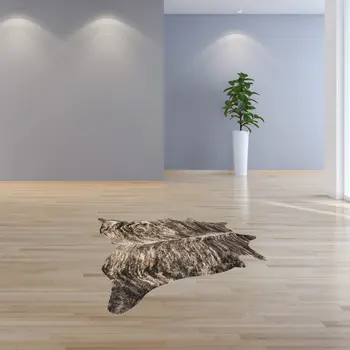 5' X 7' Brown And Black Cowhide Area Rug