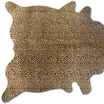 5' X 7' Brown And Black Cowhide Area Rug