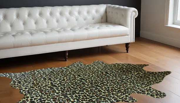 5' X 7' Brown And Black Cowhide Area Rug