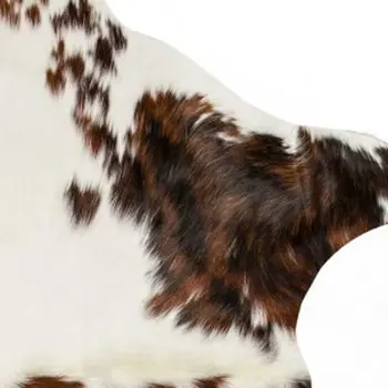 5' X 7' Brown And White Cowhide Area Rug