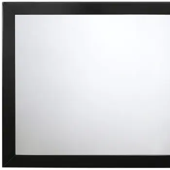 Rectangular Beveled Wooden Mirror