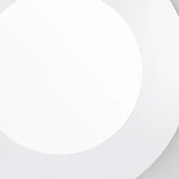 40" White Round Wood Framed Accent Mirror