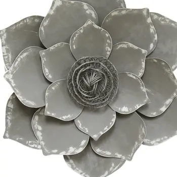 20" X 20" Gray Metal Novelty