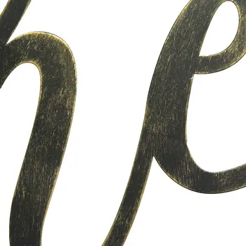 10" X 20" Black Metal Gather Text Wall Decor