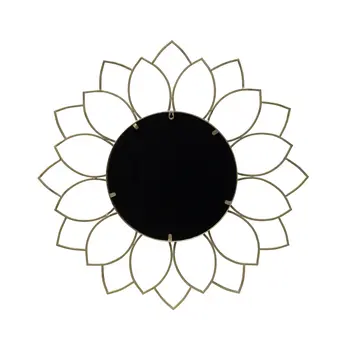 32" Antiqued Bronze Novelty Metal Framed Accent Mirror