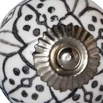 1.5" X 1.5" X 1.5" Black Gray And Silver  Knobs 12 Pack