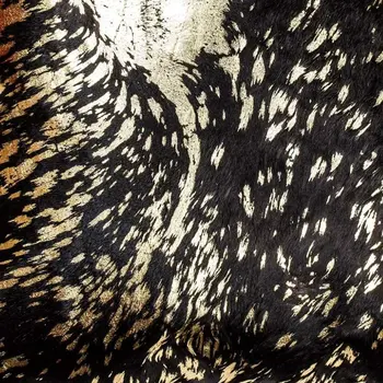 Chocolate And Gold Torino Kobe Cowhide Pillow