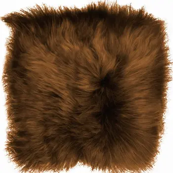 15" X 15" Brown Synthetic Solid Color Pad