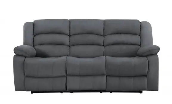 40" Contemporary Grey Fabric Sofa