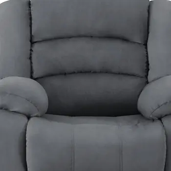 40" Contemporary Grey Fabric Chair