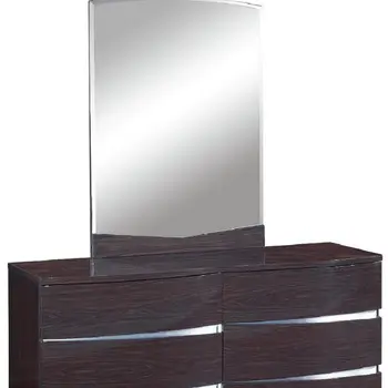 32" Exquisite Wenge High Gloss Dresser