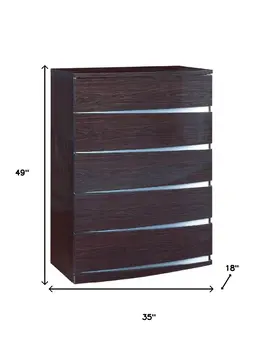 32" Exquisite Wenge High Gloss Chest