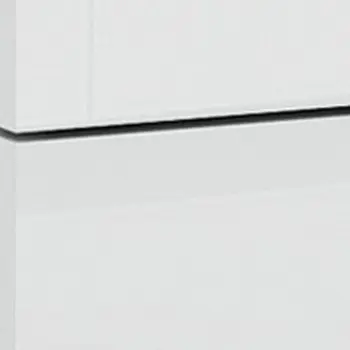 18" White Solid and Manufactured Wood And Mirrored Glass Two Drawer Nightstand