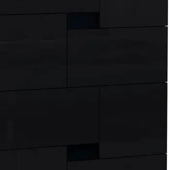 44" Superb Black High Gloss Chest