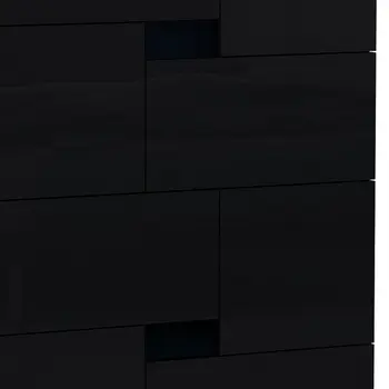 44" Superb Black High Gloss Chest