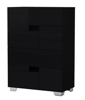 44" Superb Black High Gloss Chest