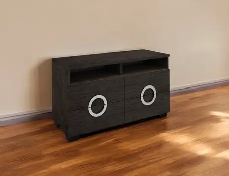 47" Gray Enclosed and Open Storage