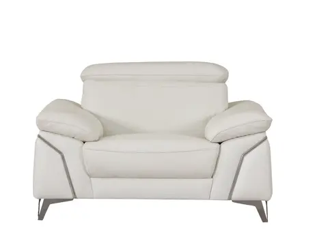 51" Gray Chair and a Half