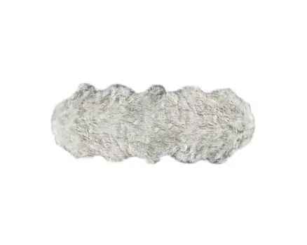 6' Gray Shag Area Rug