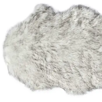 6' Gray Shag Area Rug