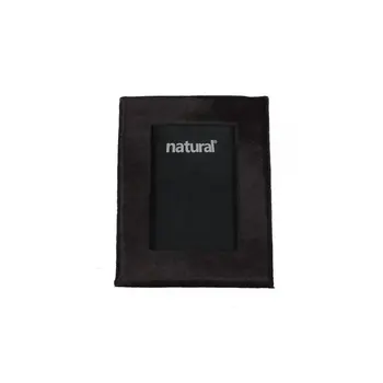 7" X 9" Black  Cowhide   4" X 6" Picture Frame