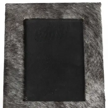 4" x 6" Gray Cowhide Tabletop Picture Frame