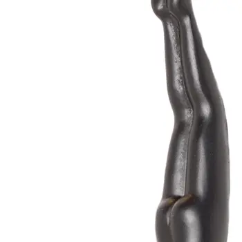 7" X 7" Black Resin Diving Man Hanging Dimensional Sculpture