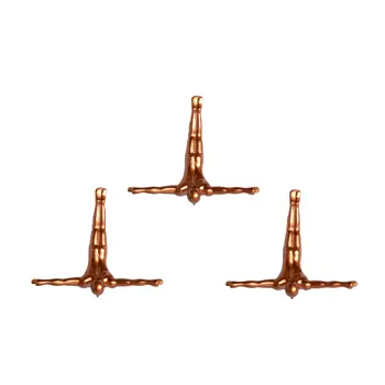 Set of Three Bronze Resin Diving Man Hanging Dimensional Sculpture