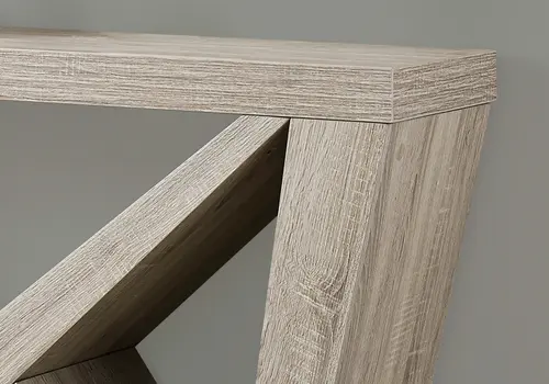 47" Taupe Abstract Console Table