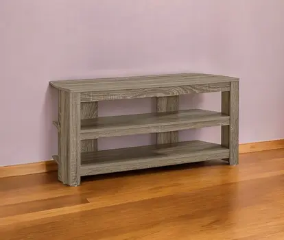 42" Brown Open Shelving TV Stand