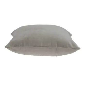 22" Gray Cotton Blend Throw Pillow