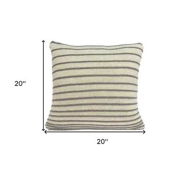 20" Tan Throw Pillow