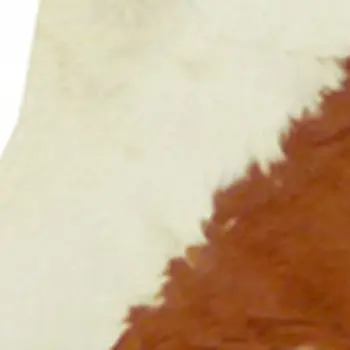 6' X 7' Brown And White Cowhide Handmade Area Rug