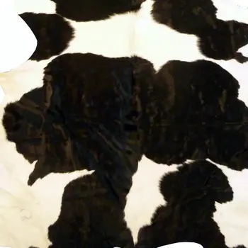 6' X 7' Brown And White Cowhide Handmade Area Rug
