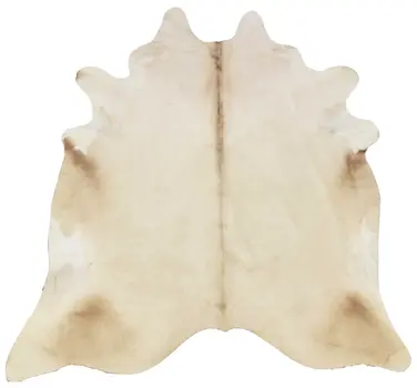 6' X 7' Champagne Cowhide Handmade Area Rug
